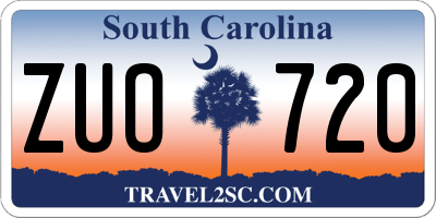 SC license plate ZUO720