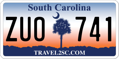 SC license plate ZUO741