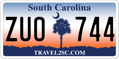 SC license plate ZUO744