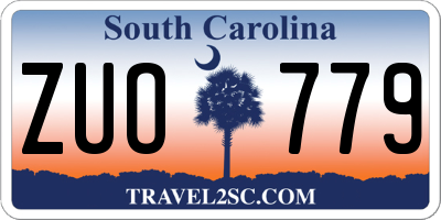 SC license plate ZUO779