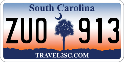 SC license plate ZUO913
