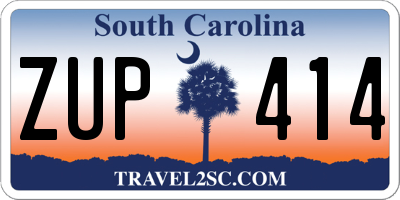 SC license plate ZUP414