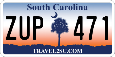 SC license plate ZUP471