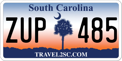 SC license plate ZUP485