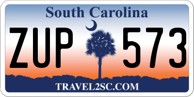 SC license plate ZUP573