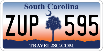 SC license plate ZUP595