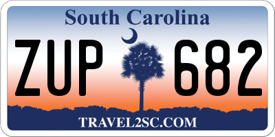 SC license plate ZUP682