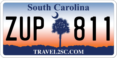 SC license plate ZUP811