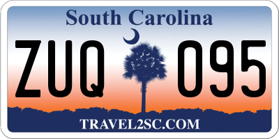 SC license plate ZUQ095