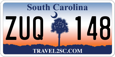 SC license plate ZUQ148