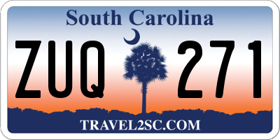 SC license plate ZUQ271
