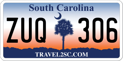 SC license plate ZUQ306