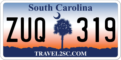 SC license plate ZUQ319