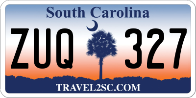 SC license plate ZUQ327