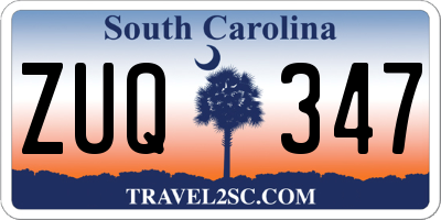 SC license plate ZUQ347