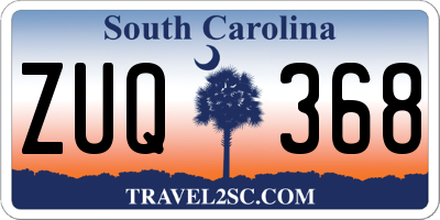 SC license plate ZUQ368