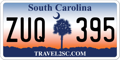 SC license plate ZUQ395