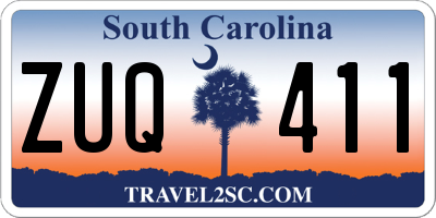 SC license plate ZUQ411