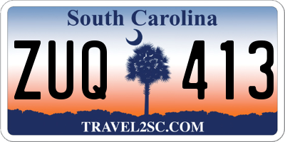 SC license plate ZUQ413