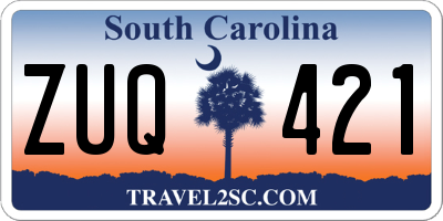 SC license plate ZUQ421