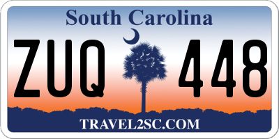 SC license plate ZUQ448