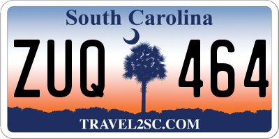 SC license plate ZUQ464