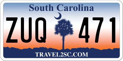 SC license plate ZUQ471