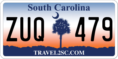 SC license plate ZUQ479
