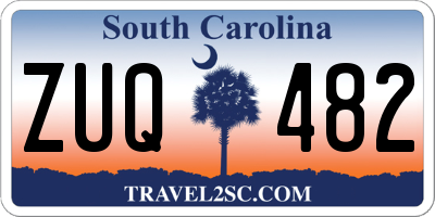 SC license plate ZUQ482