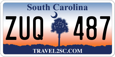 SC license plate ZUQ487