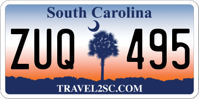SC license plate ZUQ495