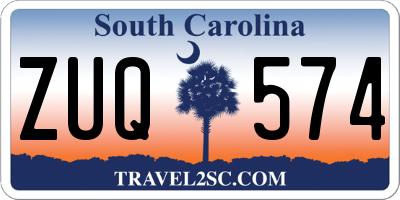 SC license plate ZUQ574