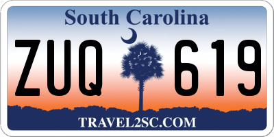 SC license plate ZUQ619