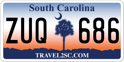 SC license plate ZUQ686