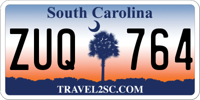 SC license plate ZUQ764