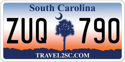 SC license plate ZUQ790