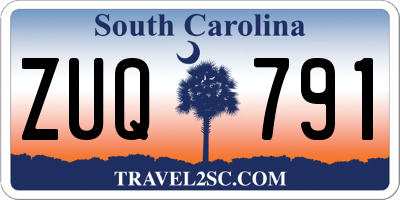 SC license plate ZUQ791
