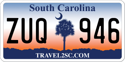 SC license plate ZUQ946