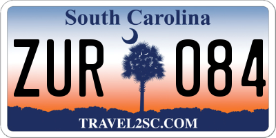 SC license plate ZUR084