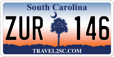 SC license plate ZUR146