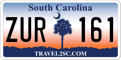 SC license plate ZUR161