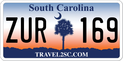 SC license plate ZUR169