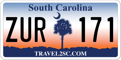SC license plate ZUR171