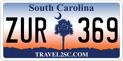 SC license plate ZUR369