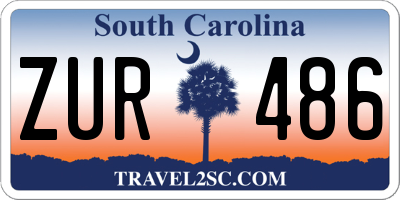 SC license plate ZUR486