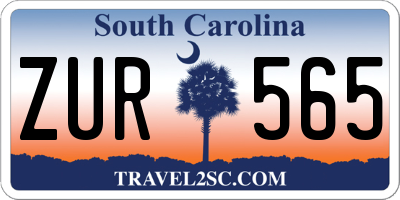 SC license plate ZUR565
