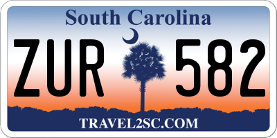 SC license plate ZUR582