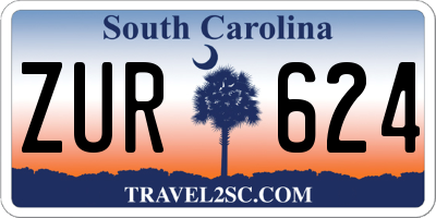 SC license plate ZUR624