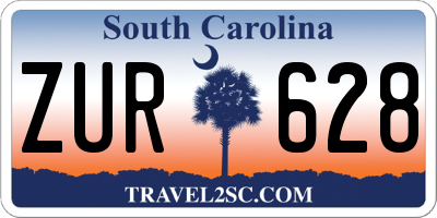 SC license plate ZUR628