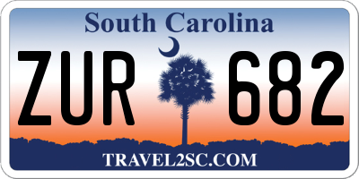 SC license plate ZUR682